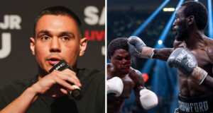 Tim Tszyu is planning on giving Errol Spence "flashbacks" of his fight with Terence Crawford Photo Credit: Ryan Hafey/Premier Boxing Champions/Esther Lin/SHOWTIME