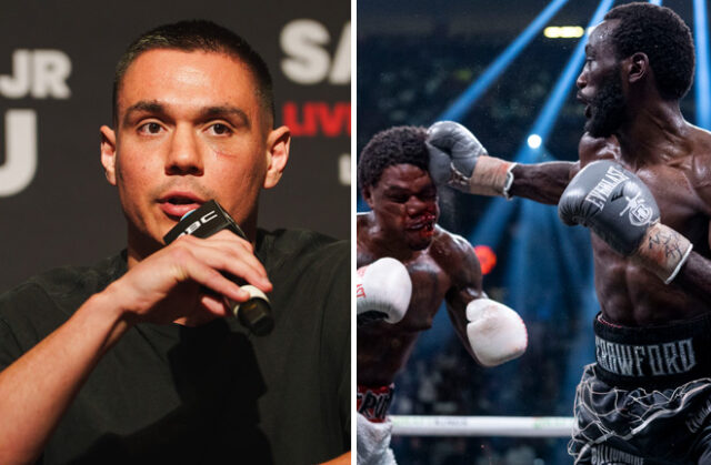 Tim Tszyu is planning on giving Errol Spence "flashbacks" of his fight with Terence Crawford Photo Credit: Ryan Hafey/Premier Boxing Champions/Esther Lin/SHOWTIME