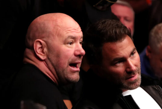 Eddie Hearn pictured with Dana White. Photo Credit: UFC/ MMA Fighting