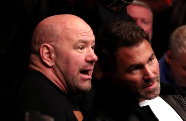 Eddie Hearn pictured with Dana White. Photo Credit: UFC/ MMA Fighting