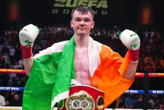 Aaron McKenna became the new IBF middleweight world champion Photo Credit: Zuffa Boxing