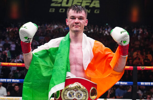 Aaron McKenna became the new IBF middleweight world champion Photo Credit: Zuffa Boxing
