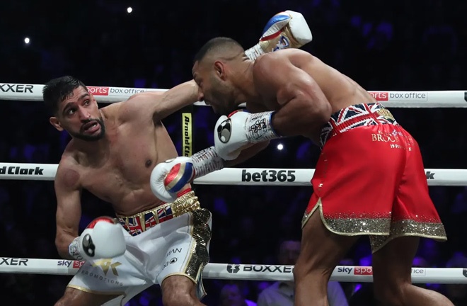Brook hasn't fought since beating Khan in 2022 Photo Credit: Lawrence Lustig/BOXXER