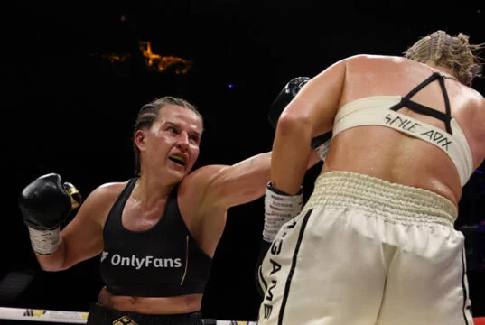 Chantelle Cameron beat Mayer on points. Photo Credit: Most Valuable Promotions