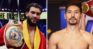 Hamzah Sheeraz has been ordered to defend his WBO super middleweight world title against Janibek Alimkhanuly Photo Credit: Mark Robinson Matchroom Boxing/Mikey Williams/Top Rank via Getty Images