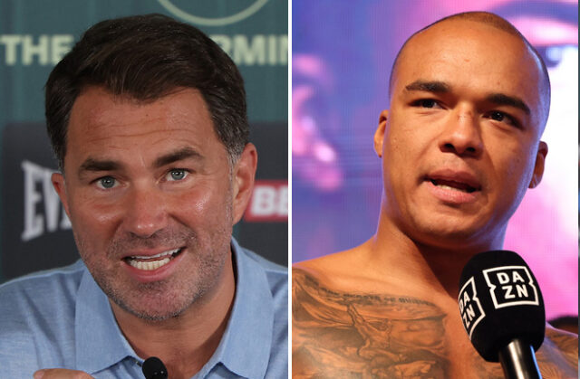 Eddie Hearn has agreed with Fabio Warldey taking an immediate rematch. Photo Credit: Leigh Dawney/ Mark Robinson/ Queensberry/ Matchroom Eddie Hearn has agreed with Fabio Warldey taking an immediate rematch. Photo Credit: Leigh Dawney/ Mark Robinson/ Queensberry/ Matchroom