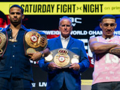 Teofimo Lopez is the betting favourite to defeat WBA welterweight world champion, Rolly Romero in Las Vegas on Saturday Photo Credit: Ryan Hafey/Premier Boxing Champions