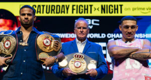 Teofimo Lopez is the betting favourite to defeat WBA welterweight world champion, Rolly Romero in Las Vegas on Saturday Photo Credit: Ryan Hafey/Premier Boxing Champions