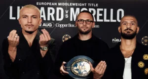 George Liddard clashes with David Morello for the vacant European middleweight title at the Copper Box Arena on Saturday Photo Credit: Matchroom Boxing