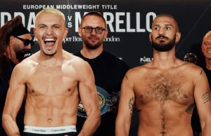 George Liddard vs Dario Morello – Results & Post-Fight Report George Liddard became the European middleweight champion with an eighth round retirement win over David Morello Photo Credit: Matchroom Boxing