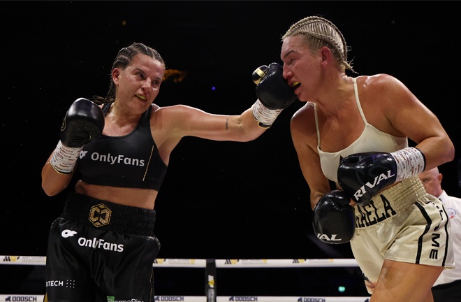 Chantelle Cameron picked up a unanimous decision victory over Mayer. Photo Credit: Most Valuable Promotions
