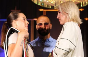 Mikaela Mayer vs Chantelle Cameron – Big Fight Preview & Predictions Mayer and Cameron face-to-face ahead of Saturday's showdown Photo Credit: Most Valuable Promotions