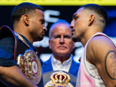 Romero and Lopez face-to-face ahead of Saturday's showdown Photo Credit: Ryan Hafey/Premier Boxing Champions