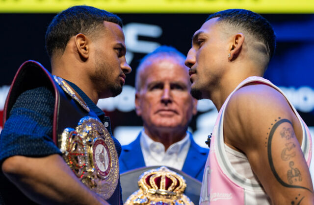 Romero and Lopez face-to-face ahead of Saturday's showdown Photo Credit: Ryan Hafey/Premier Boxing Champions Romero and Lopez face-to-face ahead of Saturday's showdown Photo Credit: Ryan Hafey/Premier Boxing Champions