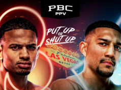 Rolly Romero defends his WBA welterweight world title against Teofimo Lopez in Las Vegas on Saturday Photo Credit: Premier Boxing Champions