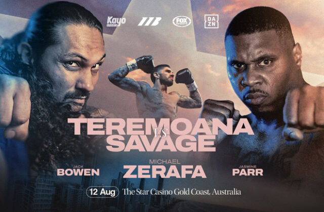 Teremoana Teremoana clashes with DeAndre Savage in Australia on Wednesday Photo Credit: Matchroom Boxing Teremoana Teremoana clashes with DeAndre Savage in Australia on Wednesday Photo Credit: Matchroom Boxing