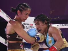 Amanda Serrano edged past Lucrecia Anabella Manzur in California Photo Credit: Most Valuable Promotions