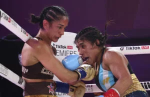 Amanda Serrano vs Lucrecia Anabella Manzur – Results & Post-Fight Report Amanda Serrano edged past Lucrecia Anabella Manzur in California Photo Credit: Most Valuable Promotions