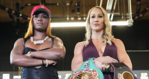 Claressa Shields challenges Kaye Scott for her WBC and WBA middleweight world titles in Atlanta on Saturday Photo Credit: Salita Promotions