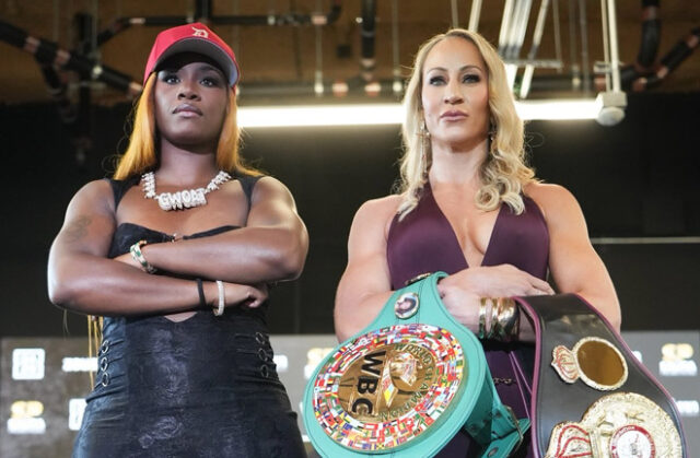 Claressa Shields challenges Kaye Scott for her WBC and WBA middleweight world titles in Atlanta on Saturday Photo Credit: Salita Promotions