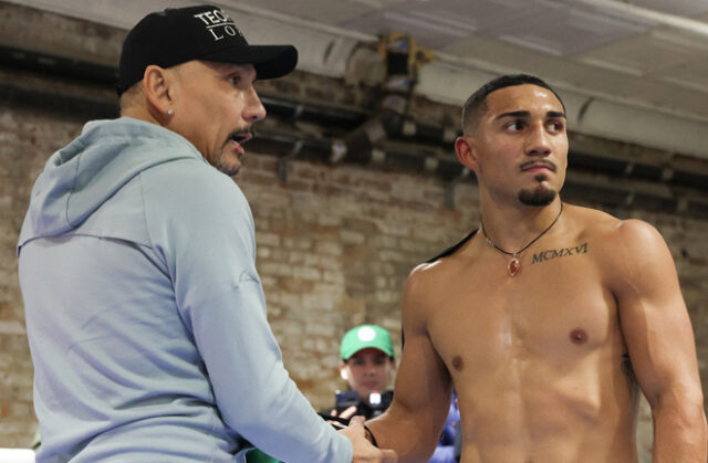 Teofimo Lopez had a heated debate with his father over his defeat to Shakur Stevenson Photo Credit: Ed Mulholland/Matchroom Teofimo Lopez had a heated debate with his father over his defeat to Shakur Stevenson Photo Credit: Ed Mulholland/Matchroom