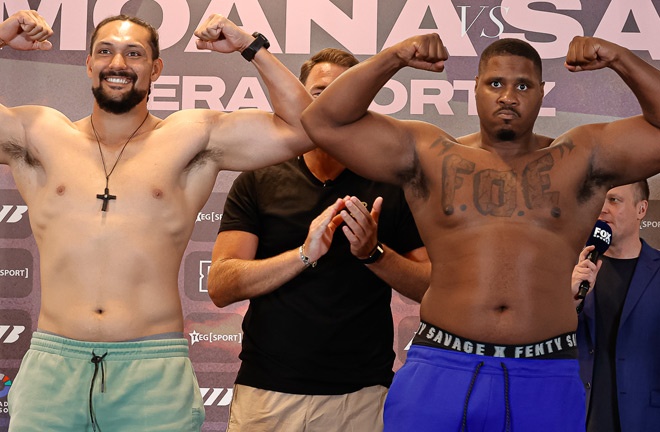 Savage was no match for Teremoana Photo Credit: Matchroom Boxing