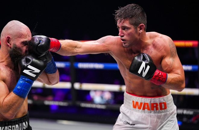 Ward rallied to overcome Kasparian Photo Credit: Zuffa Boxing