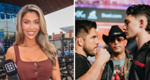 Lauren Blake will host Henry Cejudo vs Wanna Walton on Saturday on DAZN Photo Credit: @laurenblakeee/Misfits Boxing