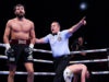 Pat Brown destroyed John Hedges with a body shot in the sixth round in Manchester Photo Credit: Mark Robinson Matchroom Boxing