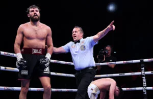 John Hedges vs Pat Brown Results & Report Pat Brown destroyed John Hedges with a body shot in the sixth round in Manchester Photo Credit: Mark Robinson Matchroom Boxing