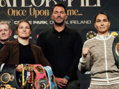 Katie Taylor vs Flora Pili – How To Watch It Katie Taylor faces Flora Pili for the undisputed super lightweight championship at Croke Park on Saturday Photo Credit: Bran Holloway/Matchroom Boxing
