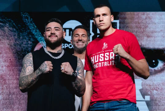Andy Ruiz Jr faces Damian Knyba in a heavyweight clash in Newark on Friday Photo Credit: Zachariah Delgado/Matchroom Boxing