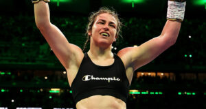 Katie Taylor closed out her incredible career with victory over Flora Pili at Croke Park Photo Credit: Mark Robinson Matchroom Boxing