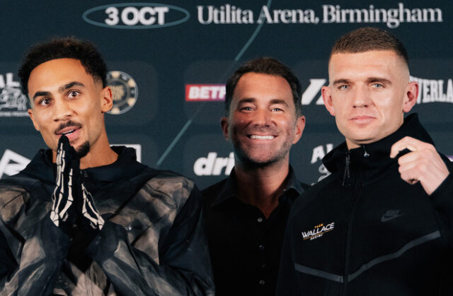 Ben Whittaker faces Conor Wallace in a final eliminator for the IBF light heavyweight title in Birmingham Photo Credit: Matchroom Boxing Ben Whittaker faces Conor Wallace in a final eliminator for the IBF light heavyweight title in Birmingham Photo Credit: Matchroom Boxing