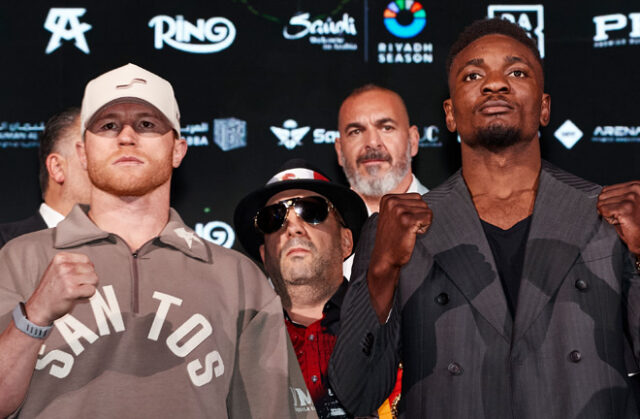 Canelo has ruled out retirement ahead of his clash with Christian Mbilli in Riyadh on Saturday Photo Credit: Mark Robinson/Canelo Promotions Canelo has ruled out retirement ahead of his clash with Christian Mbilli in Riyadh on Saturday Photo Credit: Mark Robinson/Canelo Promotions
