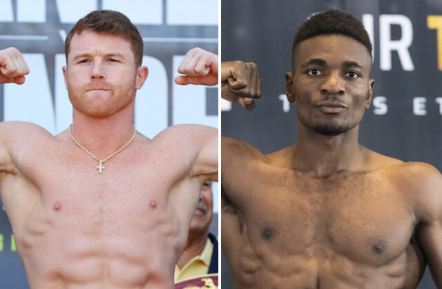 Canelo vs Mbilli headlines in Riyadh on Saturday Photo Credit: Ed Mulholland/Matchroom/Vincent Ethier/Eye Of The Tiger Canelo vs Mbilli headlines in Riyadh on Saturday Photo Credit: Ed Mulholland/Matchroom/Vincent Ethier/Eye Of The Tiger