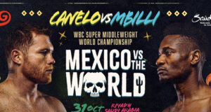Canelo Alvarez challenges Christian Mbilli for his WBC super middleweight world title in Riyadh on Saturday