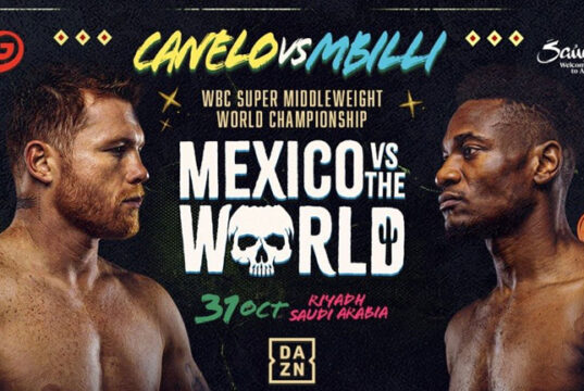 Canelo Alvarez challenges Christian Mbilli for his WBC super middleweight world title in Riyadh on Saturday