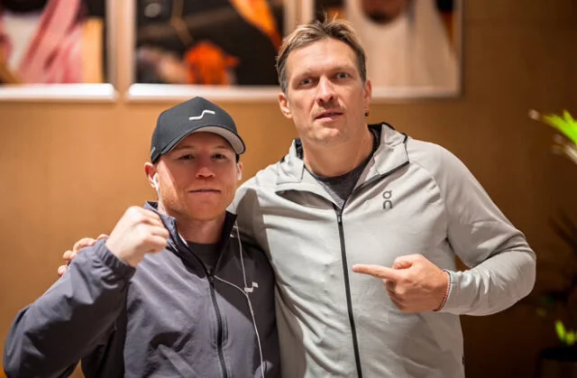 Canelo Alvarez arrived into Riyadh on Sunday alongside Oleksandr Usyk Canelo Alvarez arrived into Riyadh on Sunday alongside Oleksandr Usyk