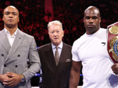 Daniel Dubois puts his WBO heavyweight world title on the line against Fabio Wardley when they meet again on Saturday at the O2 Arena Photo Credit: Queensberry
