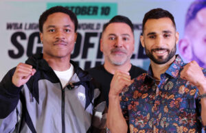 Floyd Schofield vs Lucas Bahdi Preview & Predictions Floyd Schofield faces Lucas Bahdi for the vacant WBA lightweight world title in Chicago Photo Credit: Golden Boy Promotions