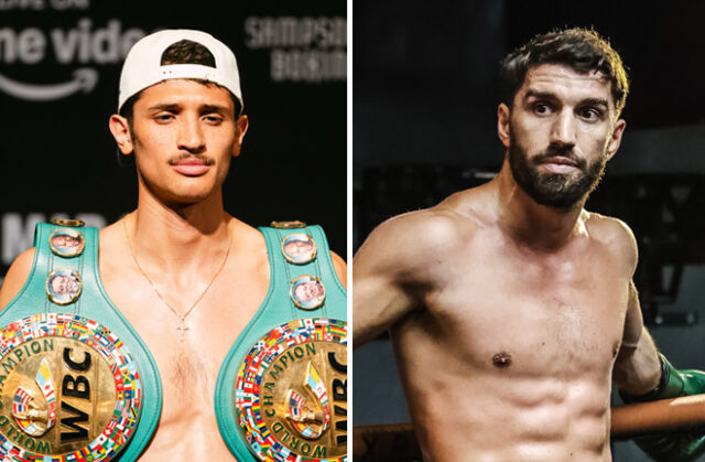 Sebastian Fundora defends his WBC super welterweight world title against mandatory challenger Ermal Hadribeaj in Las Vegas on Saturday Photo Credit: Michael Bishop/Premier Boxing Champions/Kerry Foley Sebastian Fundora defends his WBC super welterweight world title against mandatory challenger Ermal Hadribeaj in Las Vegas on Saturday Photo Credit: Michael Bishop/Premier Boxing Champions/Kerry Foley