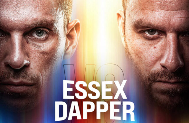 Joey Essex faces Dapper Laughs at the Copper Box Arena on Saturday. Find out the Essex Dapper start time here Photo Credit: Misfits Boxing Joey Essex faces Dapper Laughs at the Copper Box Arena on Saturday. Find out the Essex Dapper start time here Photo Credit: Misfits Boxing