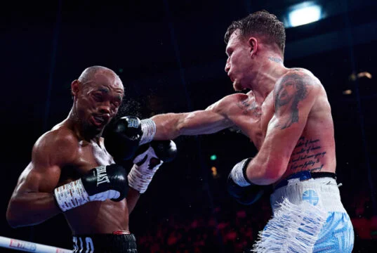 Dalton Smith edged past Alberto Puello to retain his world title in Sheffield Photo Credit: Mark Robinson Matchroom Boxing