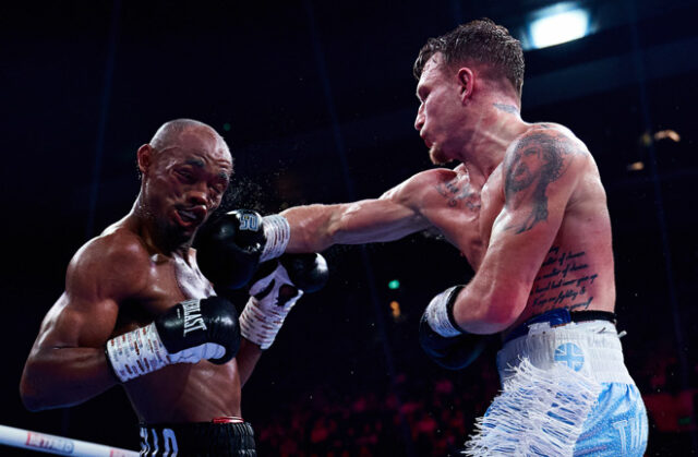 Dalton Smith edged past Alberto Puello to retain his world title in Sheffield Photo Credit: Mark Robinson Matchroom Boxing