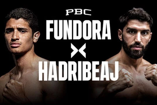 Sebastian Fundora vs Ermal Hadribeaj – How To Watch It Sebastian Fundora defends his WBC super welterweight world title against Ermal Hadribeaj in Las Vegas on Saturday Photo Credit: PBC